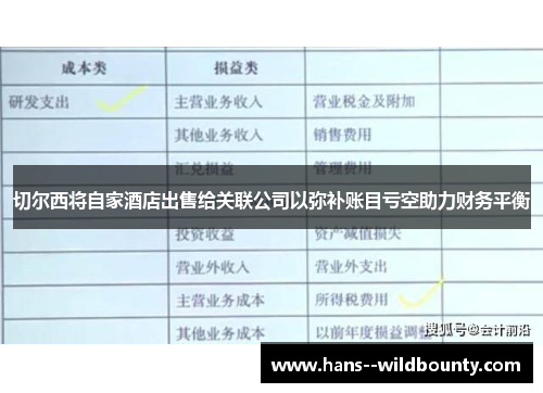切尔西将自家酒店出售给关联公司以弥补账目亏空助力财务平衡